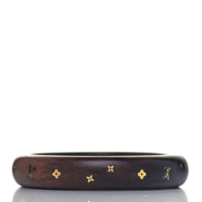 Louis Vuitton Tiger Wood Brass Medium Silvania Bangle TPM 3 of 4