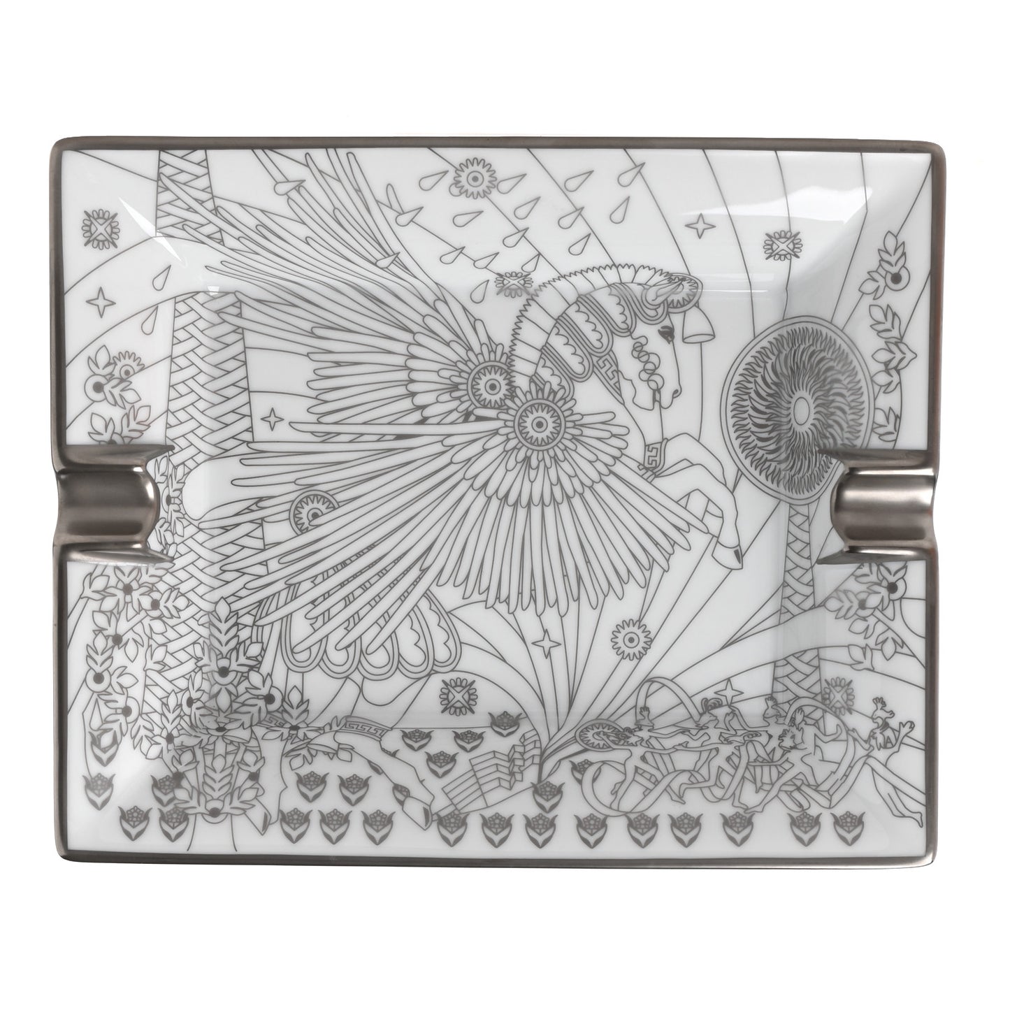 Porcelain La Source De Pegase Ashtray Platine