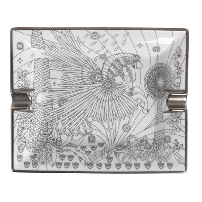 Hermes Porcelain La Source De Pegase Ashtray Platine 1 of 5