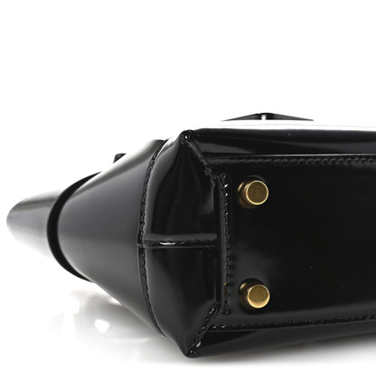 Bottega Veneta Patent Maxi Intrecciato Mini Arco Black 8 of 9