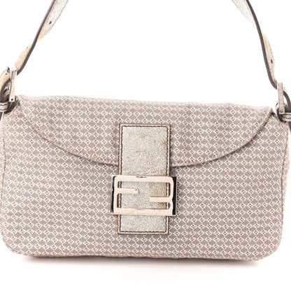 Fendi Metallic Zucchino Baguette Silver 7 of 9