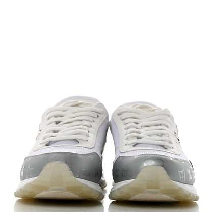 Louis Vuitton Technical Mesh Metallic Monogram Mens Run Away Sneakers 8 White 2 of 12