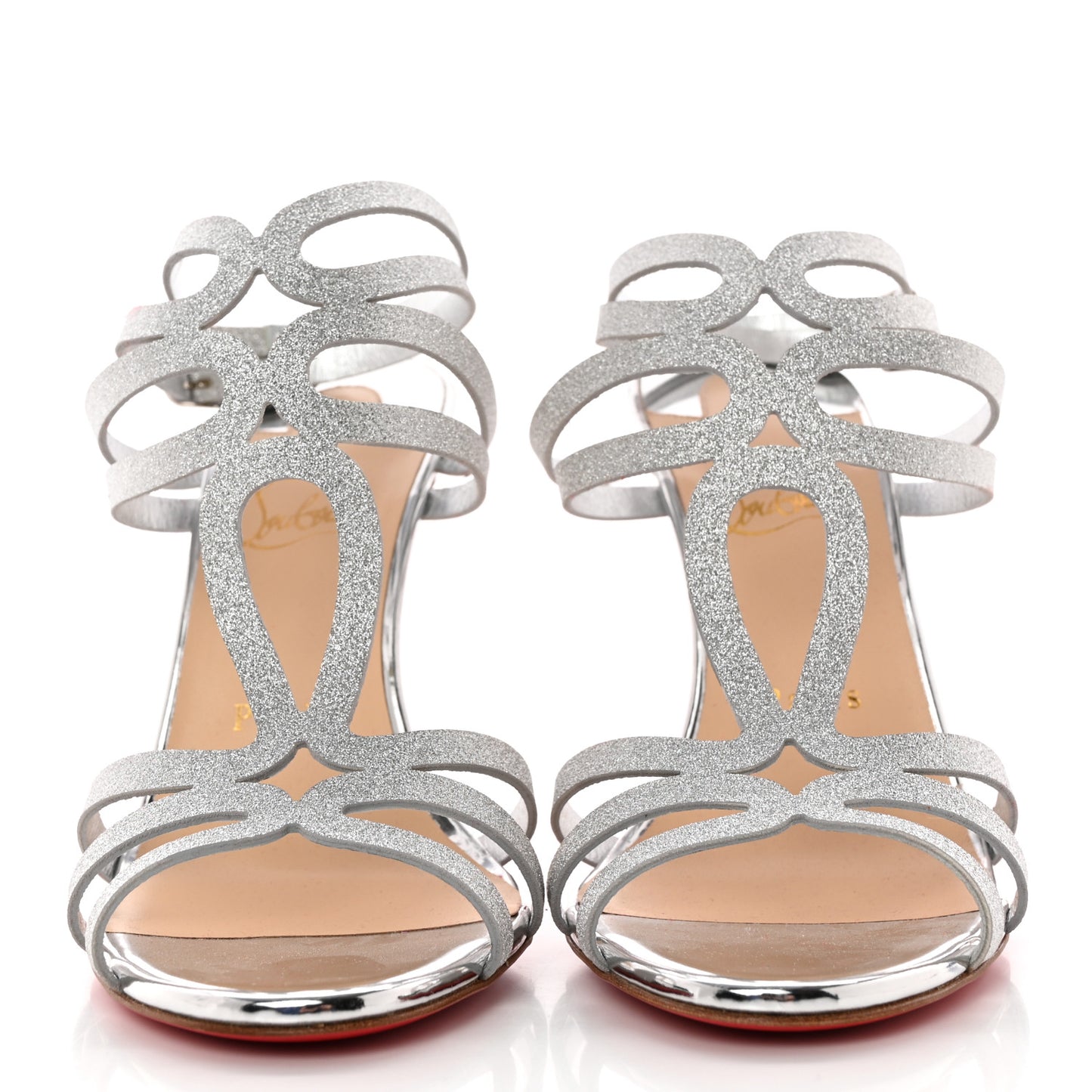 Glitter Renee 100 Sandals 38 Silver