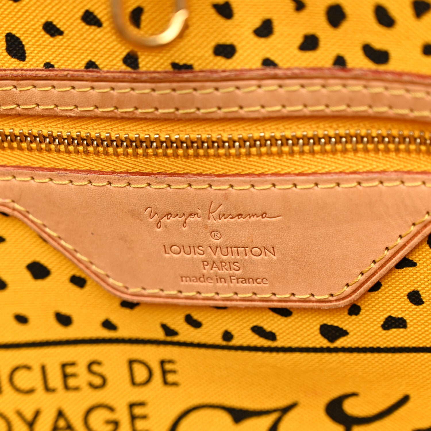Louis Vuitton Monogram Kusama Waves Neverfull MM Yellow 6 of 12