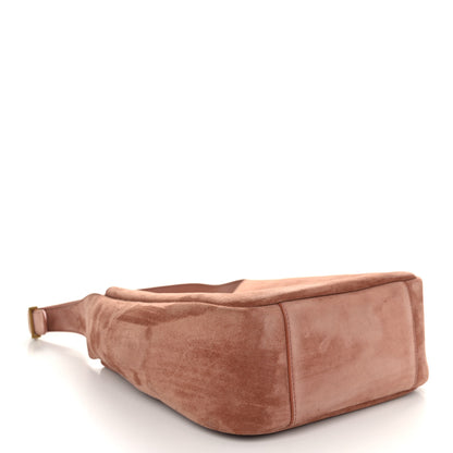 Saint Laurent Suede Calfskin Small Le 5 A 7 Soft Hobo Barely Barely Pink 4 of 10