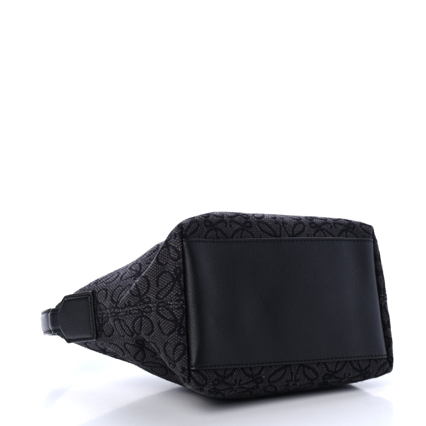 Jacquard Anagram Calfskin Small Cubi Bag Anthracite Black