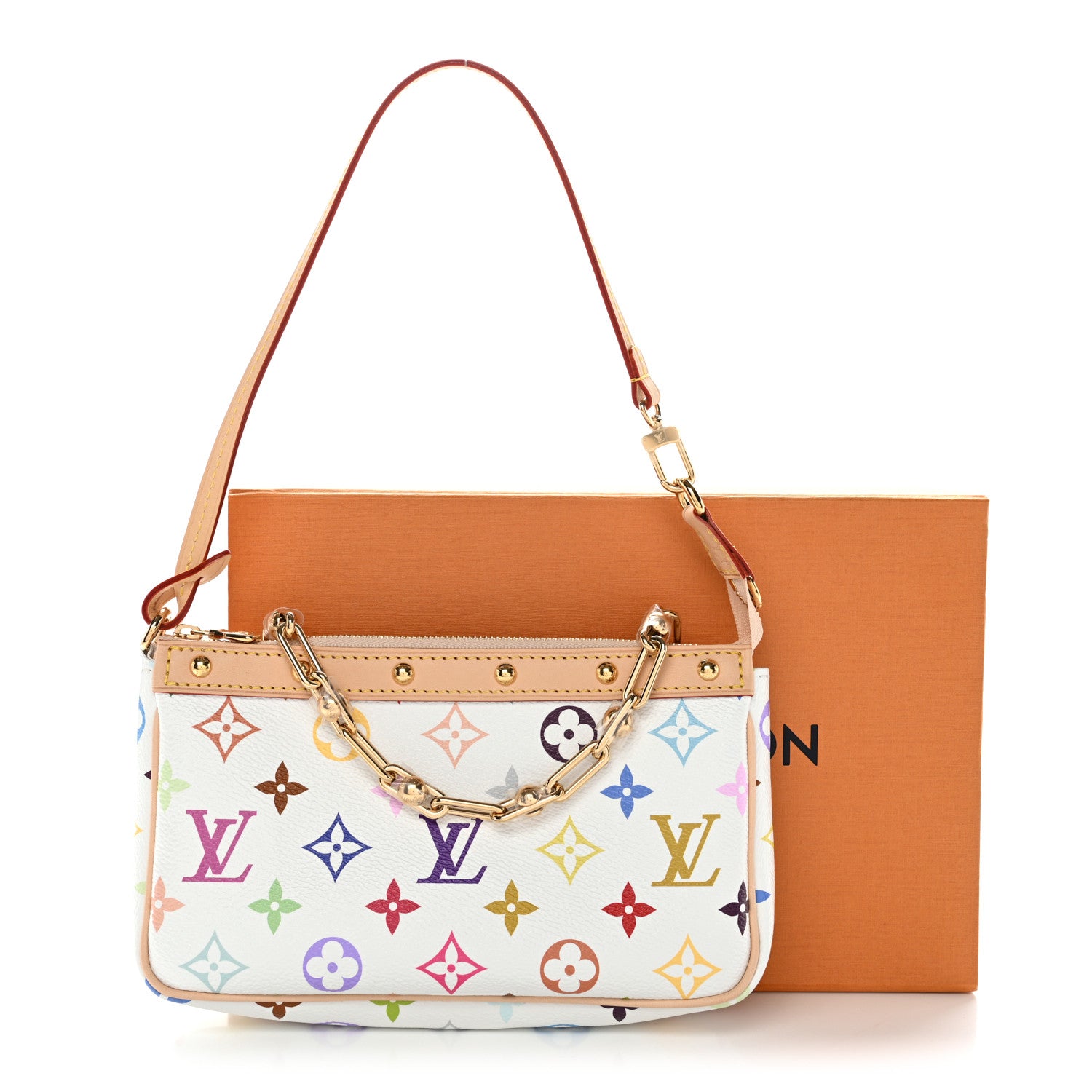 Louis Vuitton LV X TM Monogram Multicolor Pochette Accessories White 10 of 10