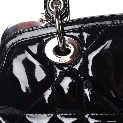 Christian Dior Patent Cannage Granville Small Tote Black 11 of 17