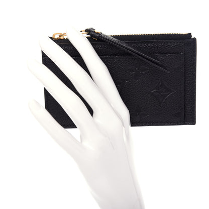 Louis Vuitton Empreinte Zipper Card Holder Black 2 of 8