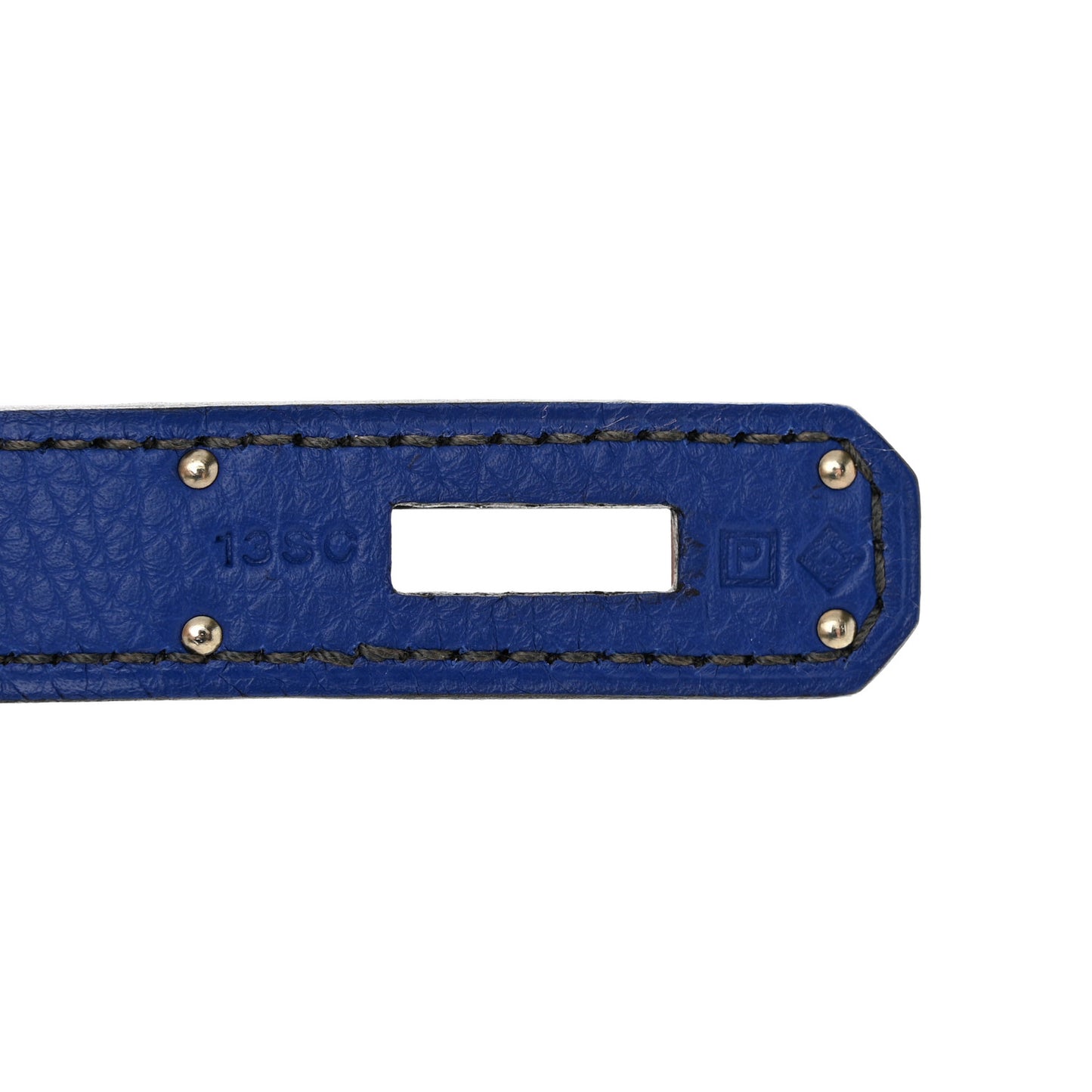Togo Horseshoe Birkin 40 Etain Bleu Electrique