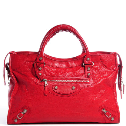 Balenciaga Agneau Giant 12 Silver Hardware City Coquelicot 1 of 13