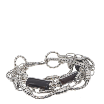 John Hardy Sterling Silver Agate Multi-Chain Bracelet 1 of 4