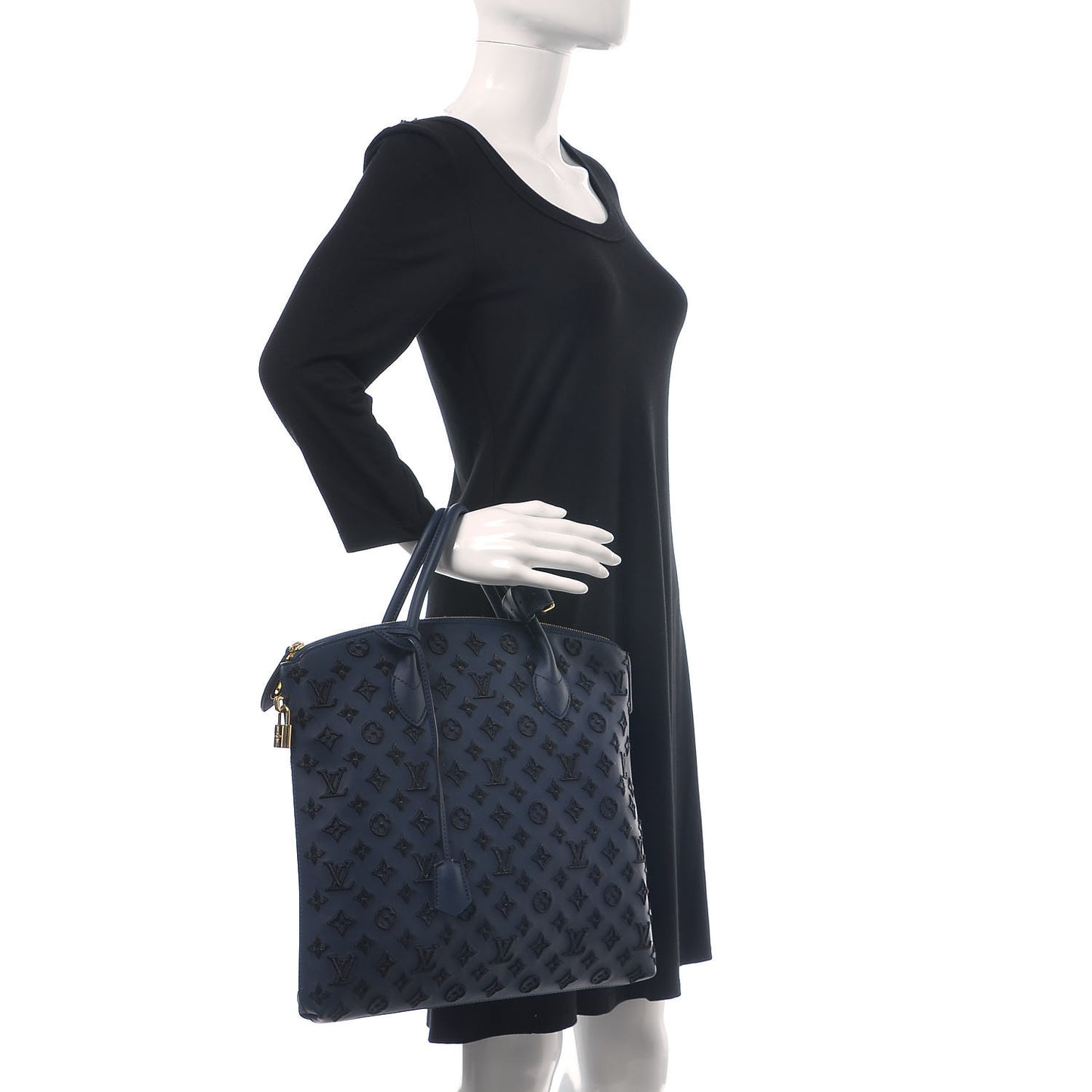 Monogram Addiction Vertical Lockit MM Blue