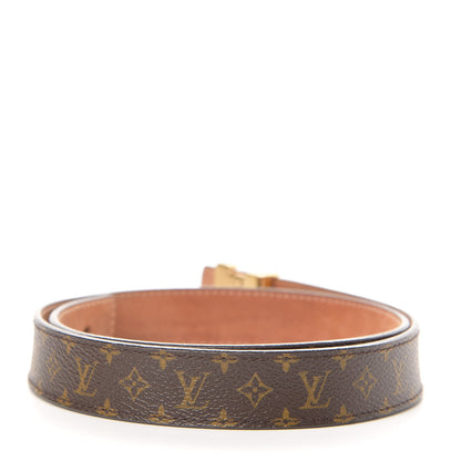 Louis Vuitton Calfskin Monogram 30mm LV Initiales Reversible Belt 75 30 Black 2 of 6