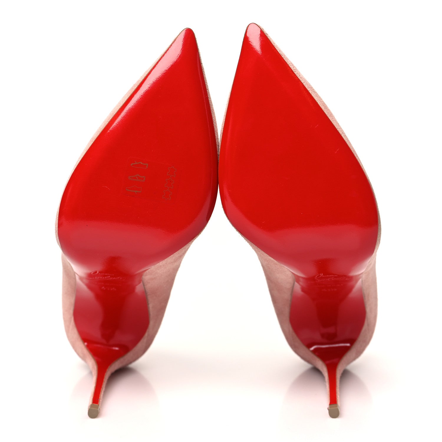Christian Louboutin Veau Velours Pigalle Follies 100 Pumps 41.5 Ronsard 6 of 9