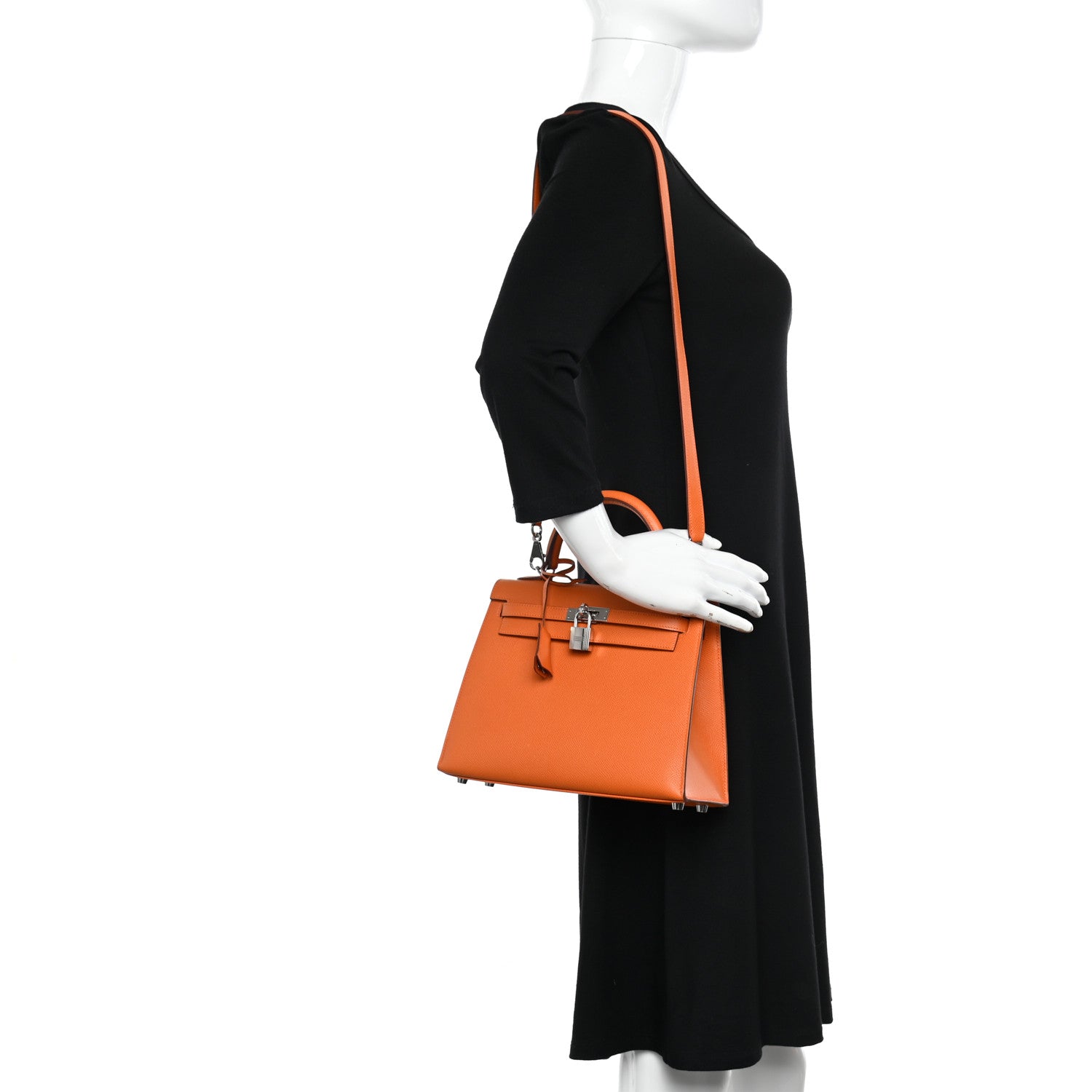 Hermes Epsom Kelly Sellier 25 Orange 2 of 11