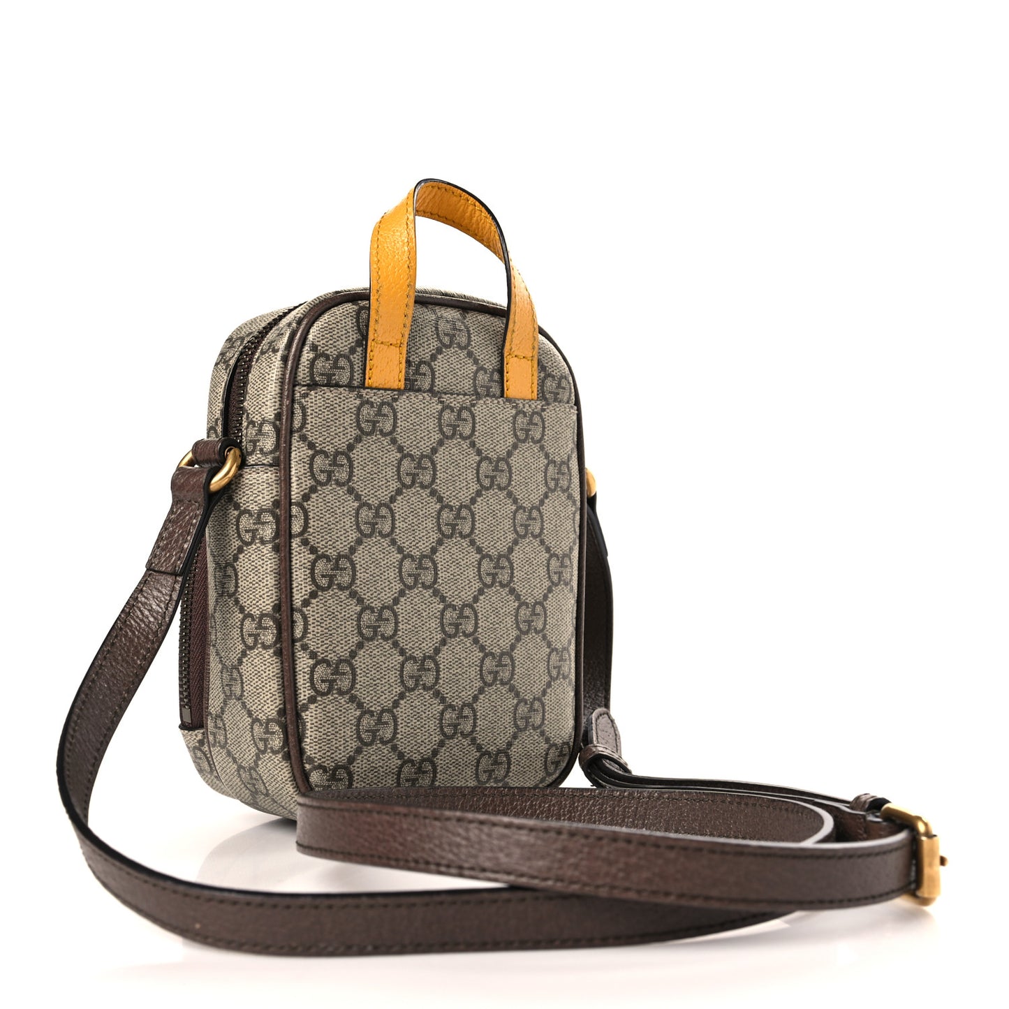 GG Supreme Monogram Mini Neo Vintage Double Zip Messenger Bag Beige New Acero Crop