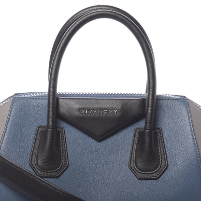 Givenchy Sugar Goatskin Small Tri-Color Antigona Blue Grey Black 15 of 15