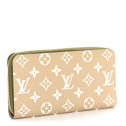 Louis Vuitton Monogram Giant Zippy Wallet Kaki White 6 of 18