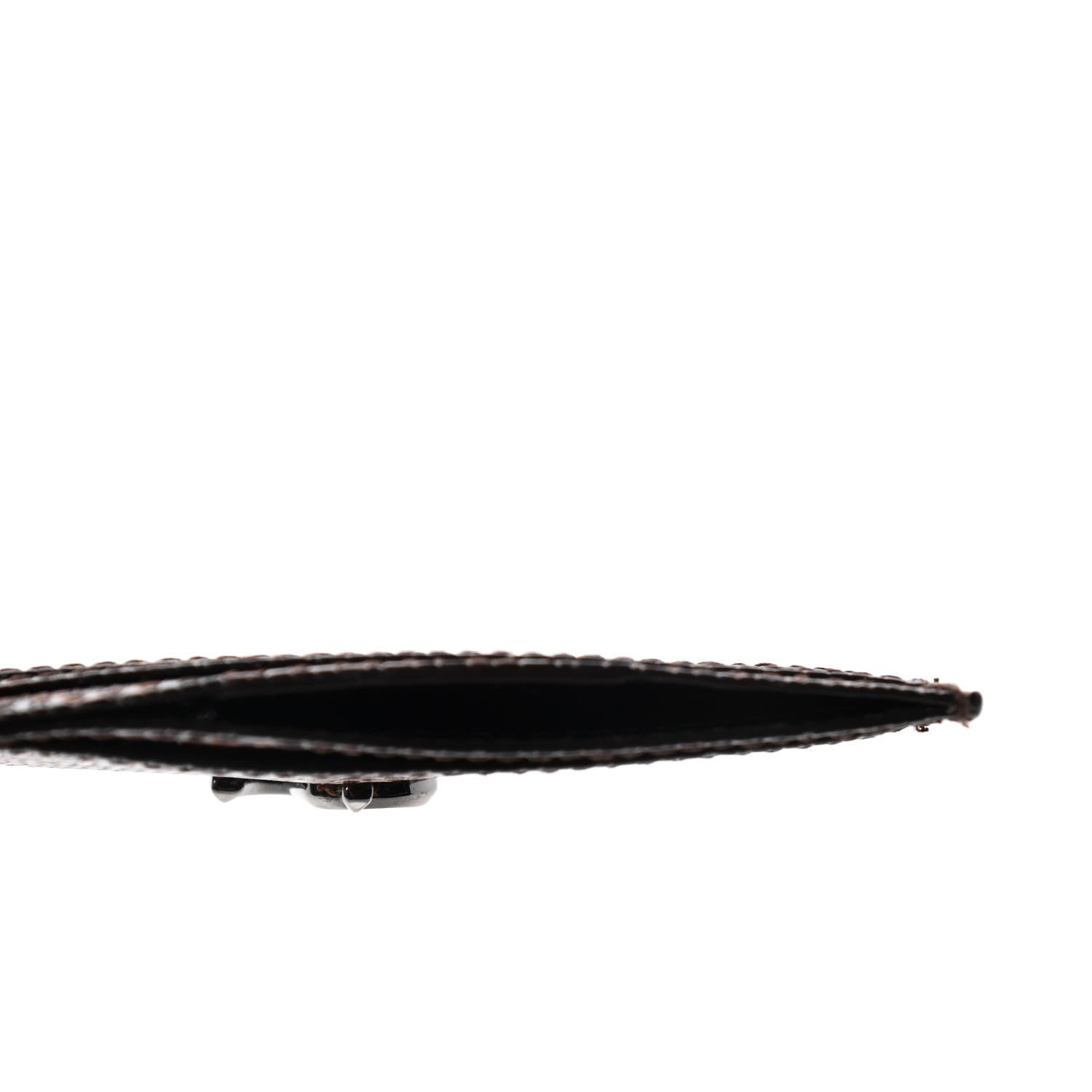 Jimmy Choo Calfskin Snake Printed Umika Card Holder Cuoio 6 of 9