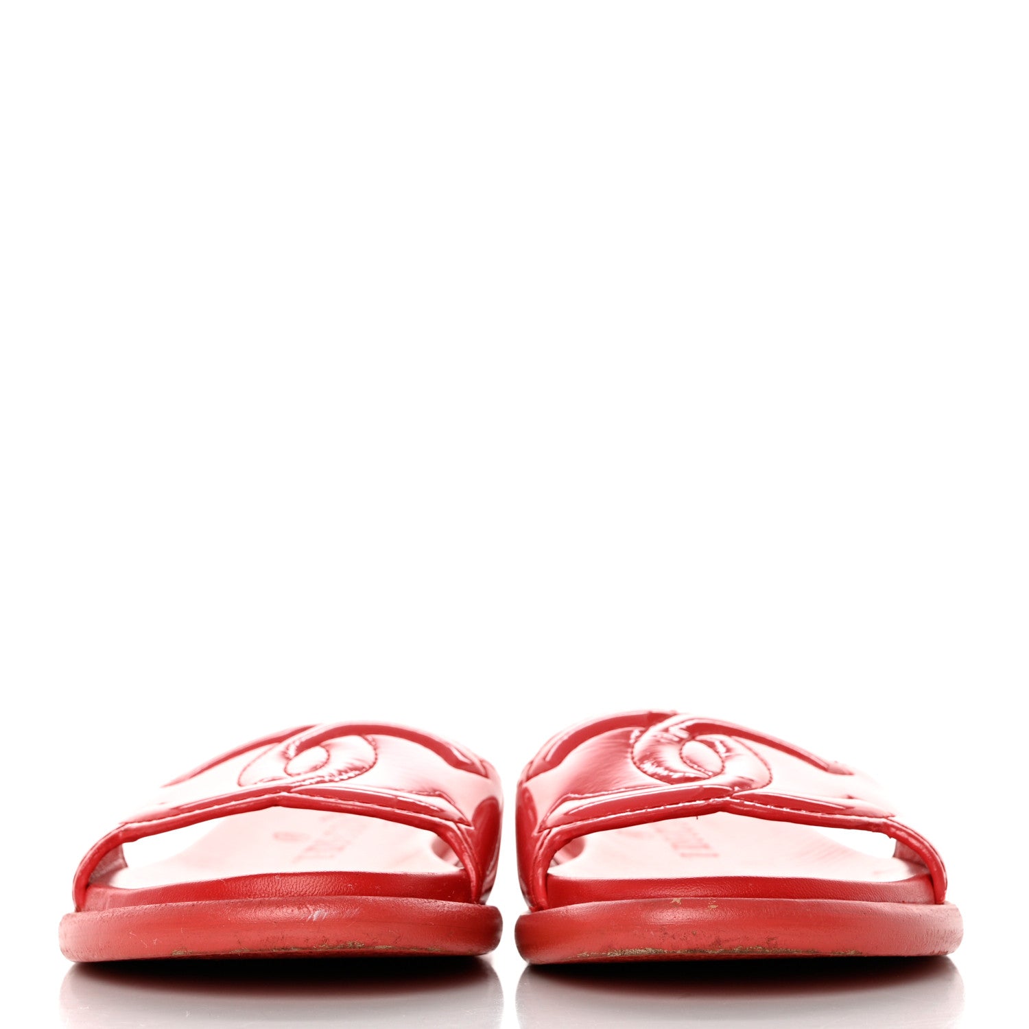 Chanel Patent Calfskin CC Slip On Mules 36 Pink 2 of 8