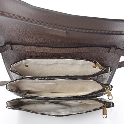 Gucci GG Supreme Monogram Web Ophidia Flap Messenger Bag Beige New Acero 5 of 9