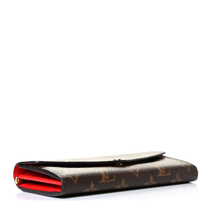 Louis Vuitton Monogram Sarah Wallet NM Coquelicot 3 of 7