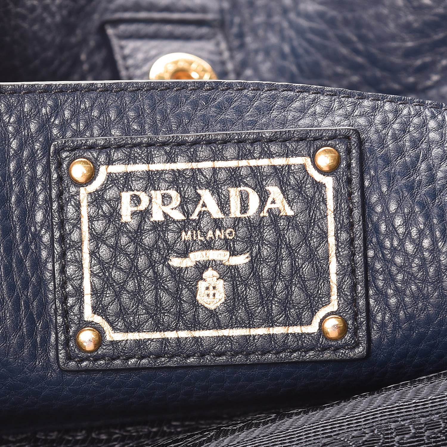 Prada Vitello Daino Tote Bluette 7 of 11