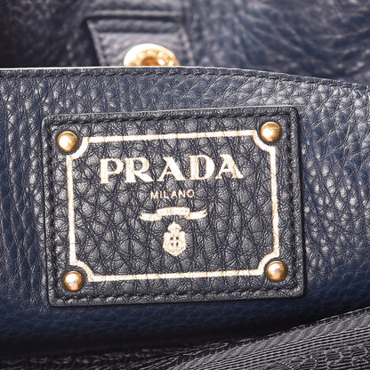 Prada Vitello Daino Tote Bluette 7 of 11