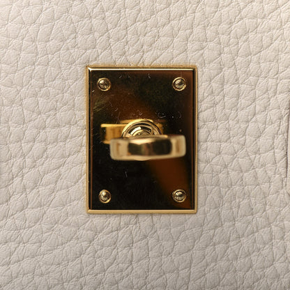 Hermes Taurillon Clemence Birkin 25 Craie 23 of 33
