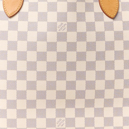 Louis Vuitton Damier Azur Neo Neverfull MM Rose Ballerine 7 of 15