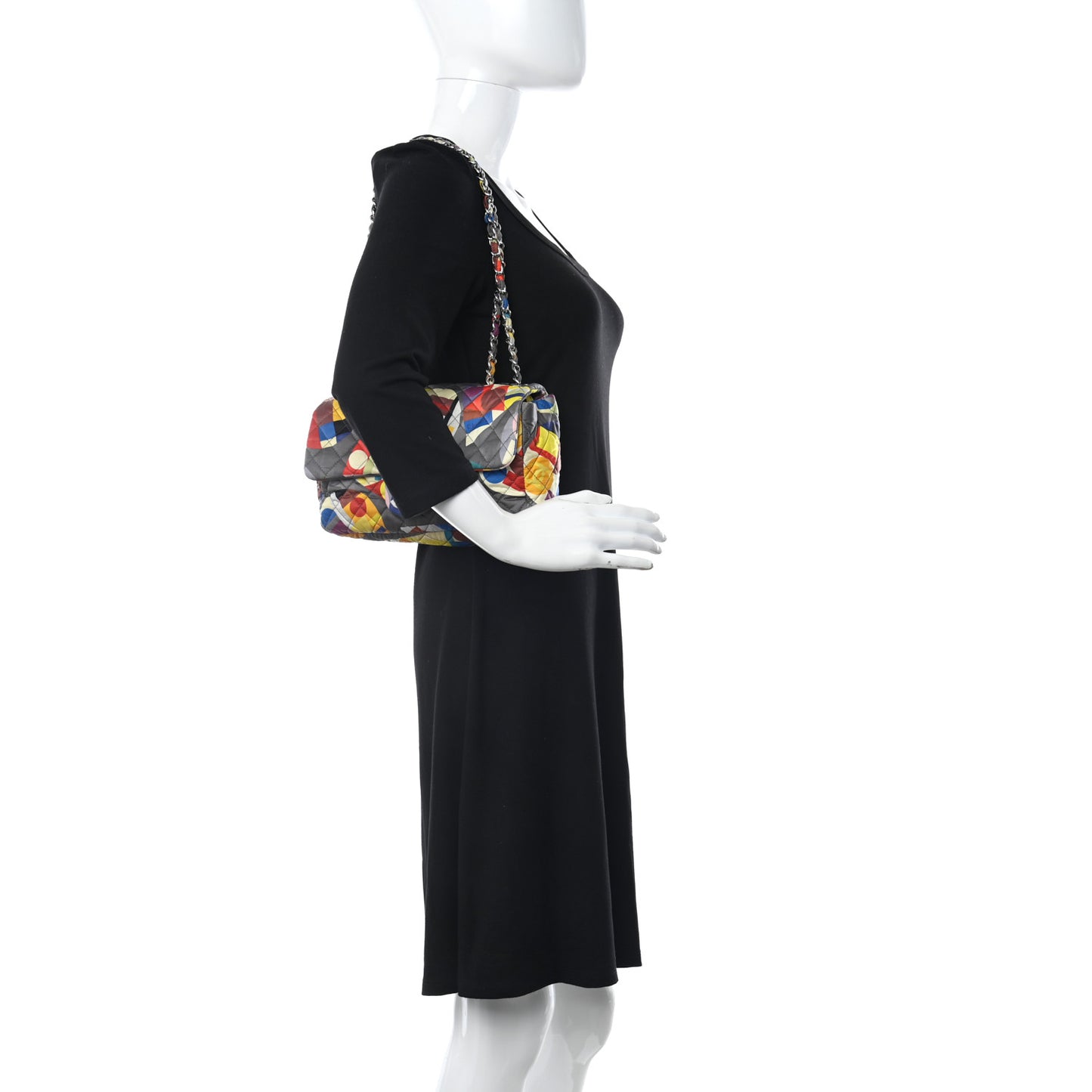 Nylon Printed Medium Coco Color Flap Multicolor