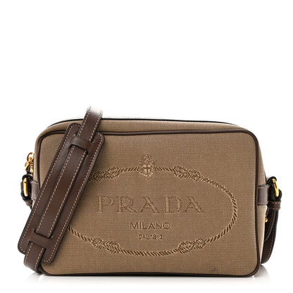 Prada Jacquard Logo Camera Bag Corda Bruciato 1 of 13