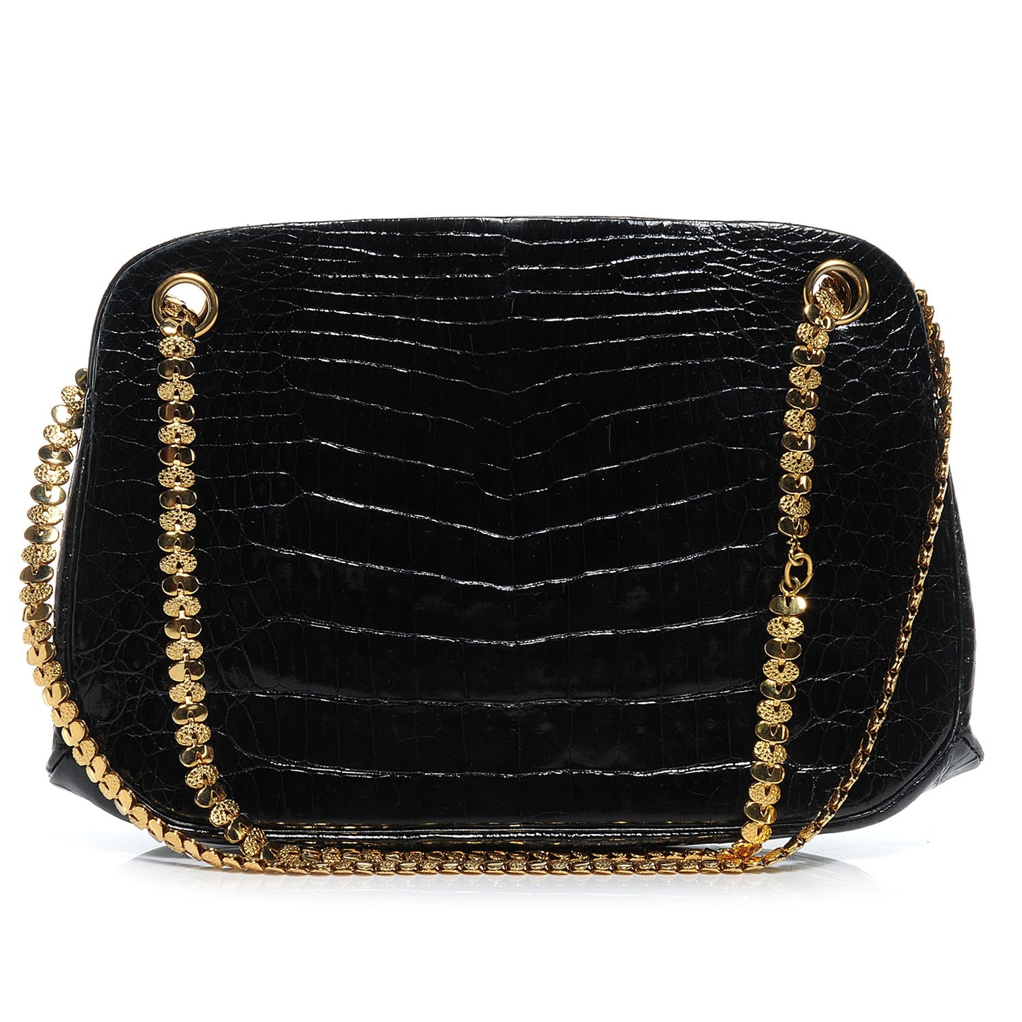 Crocodile Evening Bag Black