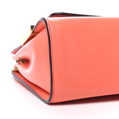 Chloe Lambskin Medium Elle Chain Clutch Coral Pop 8 of 9