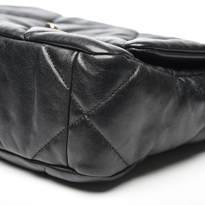 Chanel Goatskin Quilted Medium 19 Flap Black 6 of 11