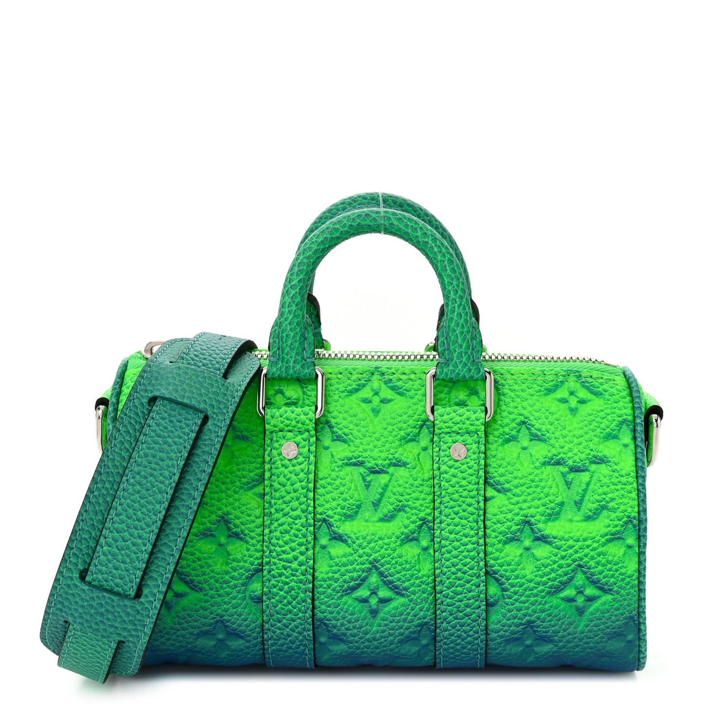 Taurillon Illusion Keepall XS Bleu Vert