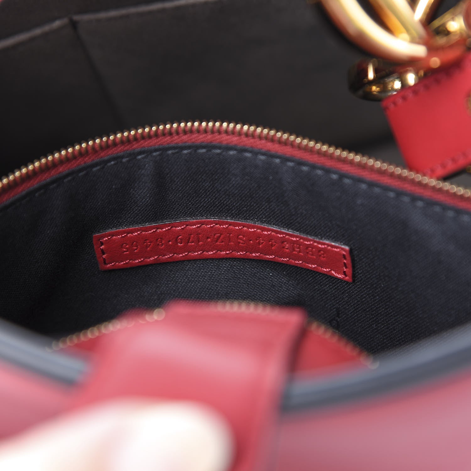 Fendi Vitello Century Opaco F is Fendi Bi-Color Small Runaway Satchel Fragola Black 7 of 10