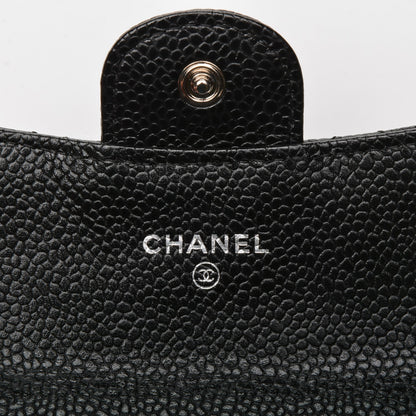 Chanel Caviar Quilted Flap Card Holder Black 6 of 7