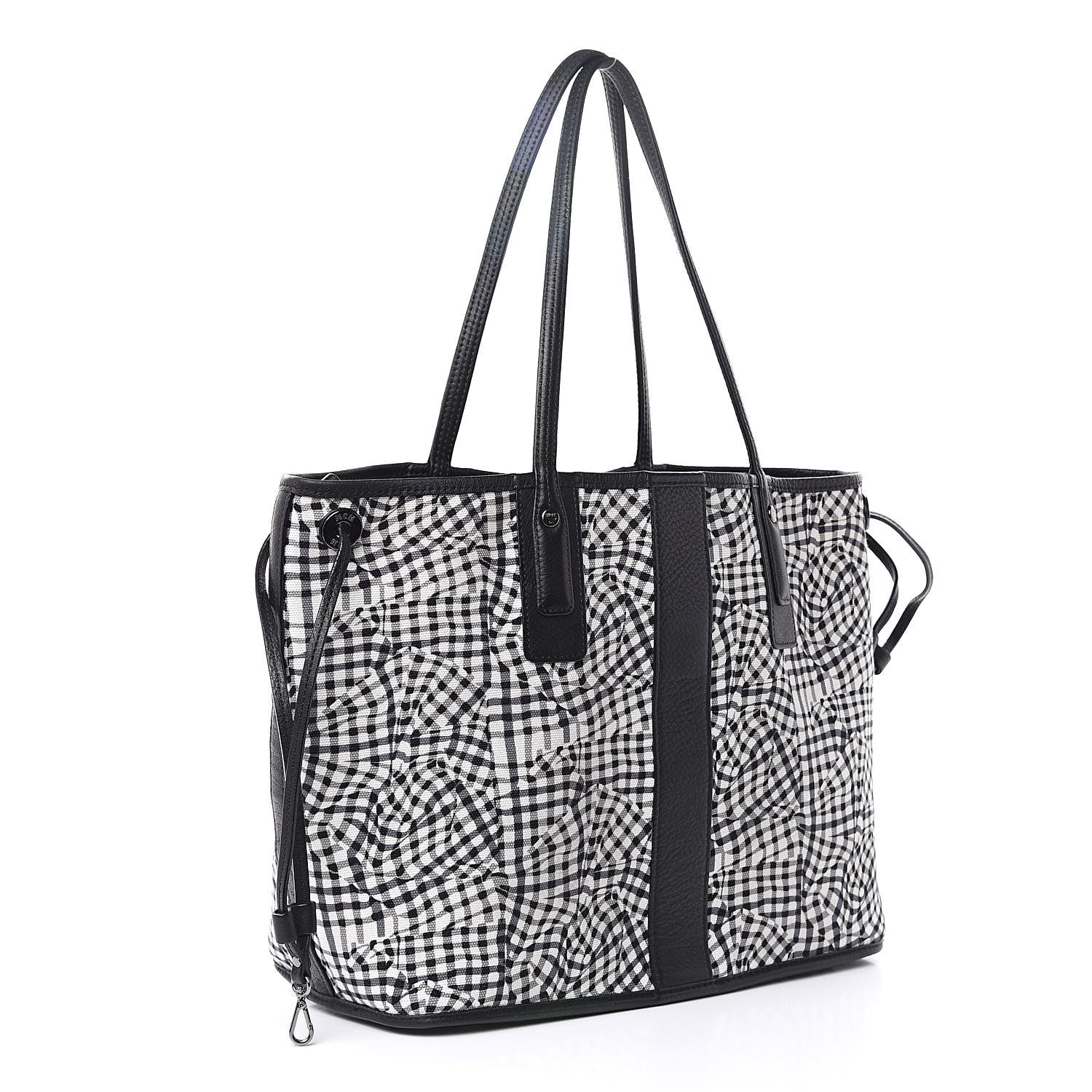 MCM Visetos Medium Liz Reversible Shopper Tote Black 6 of 22