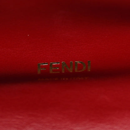 Fendi Vitello Seta Glazed Fabric FF 1974 Medium Peekaboo X-Lite Black Fragola 6 of 12