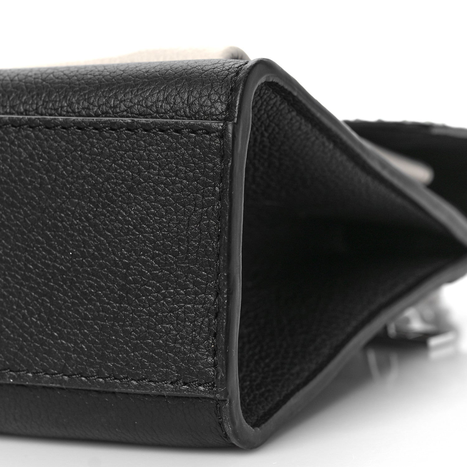 Louis Vuitton Soft Calfskin Snakeskin My Lockme Chain Bag BB Black White Beige 8 of 8