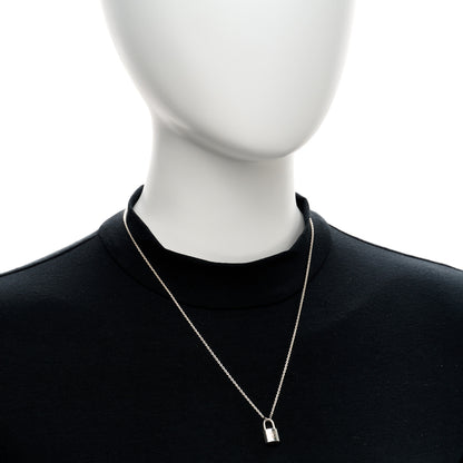 Louis Vuitton Sterling Silver Lockit Necklace 2 of 5
