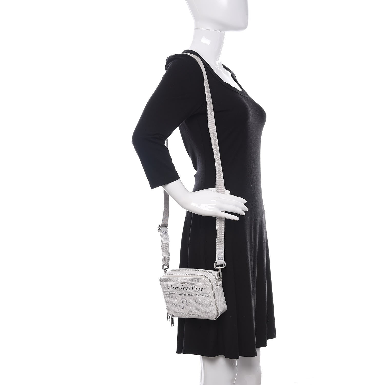 Christian Dior X DANIEL ARSHAM Grained Calfskin Newspaper Messenger White 2 of 14