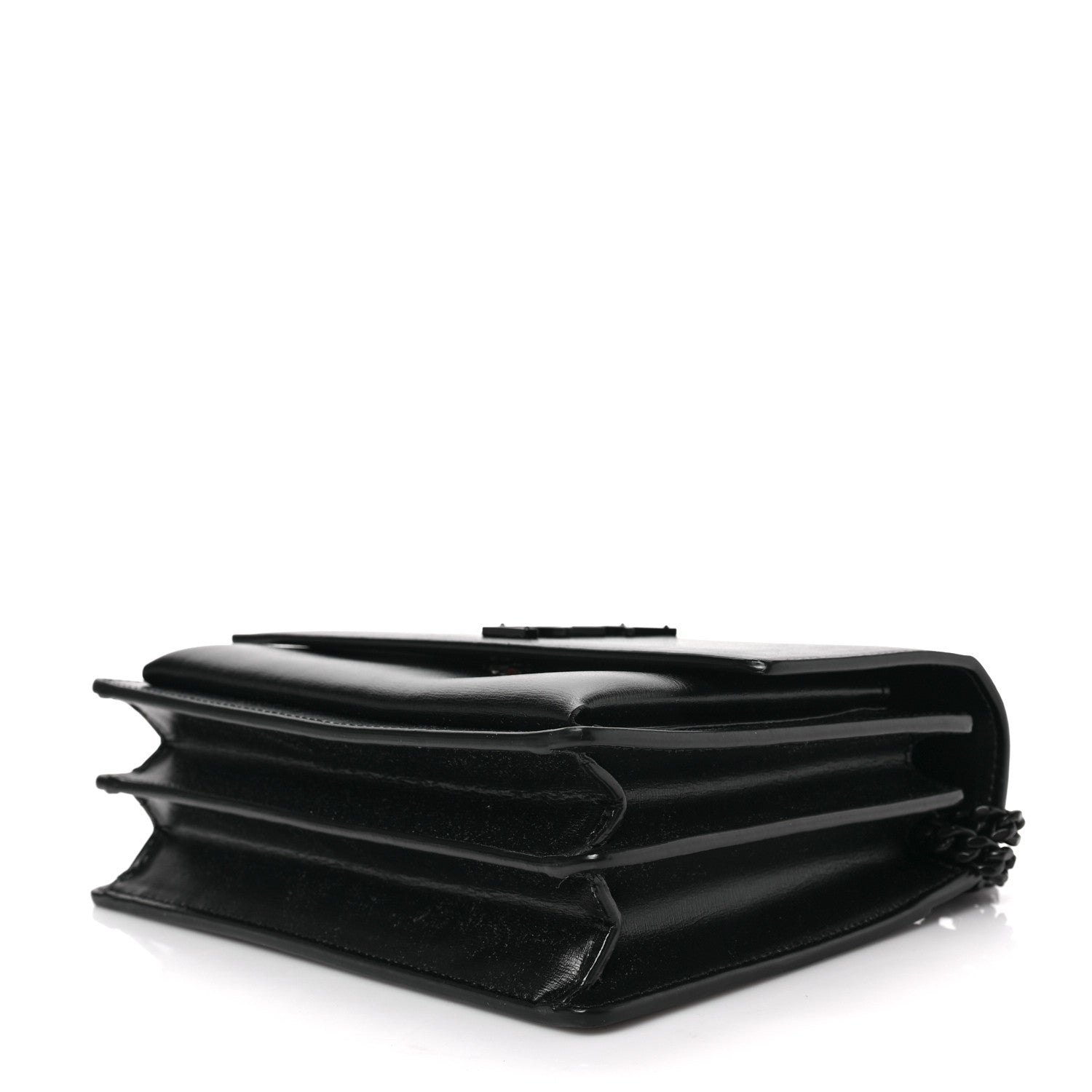Saint Laurent Calfskin Medium Monogram Monochrome Sunset Black 7 of 7