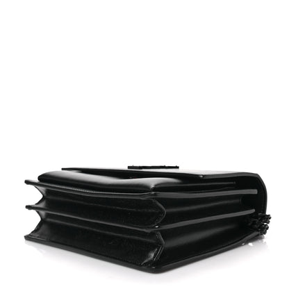 Saint Laurent Calfskin Medium Monogram Monochrome Sunset Black 7 of 7