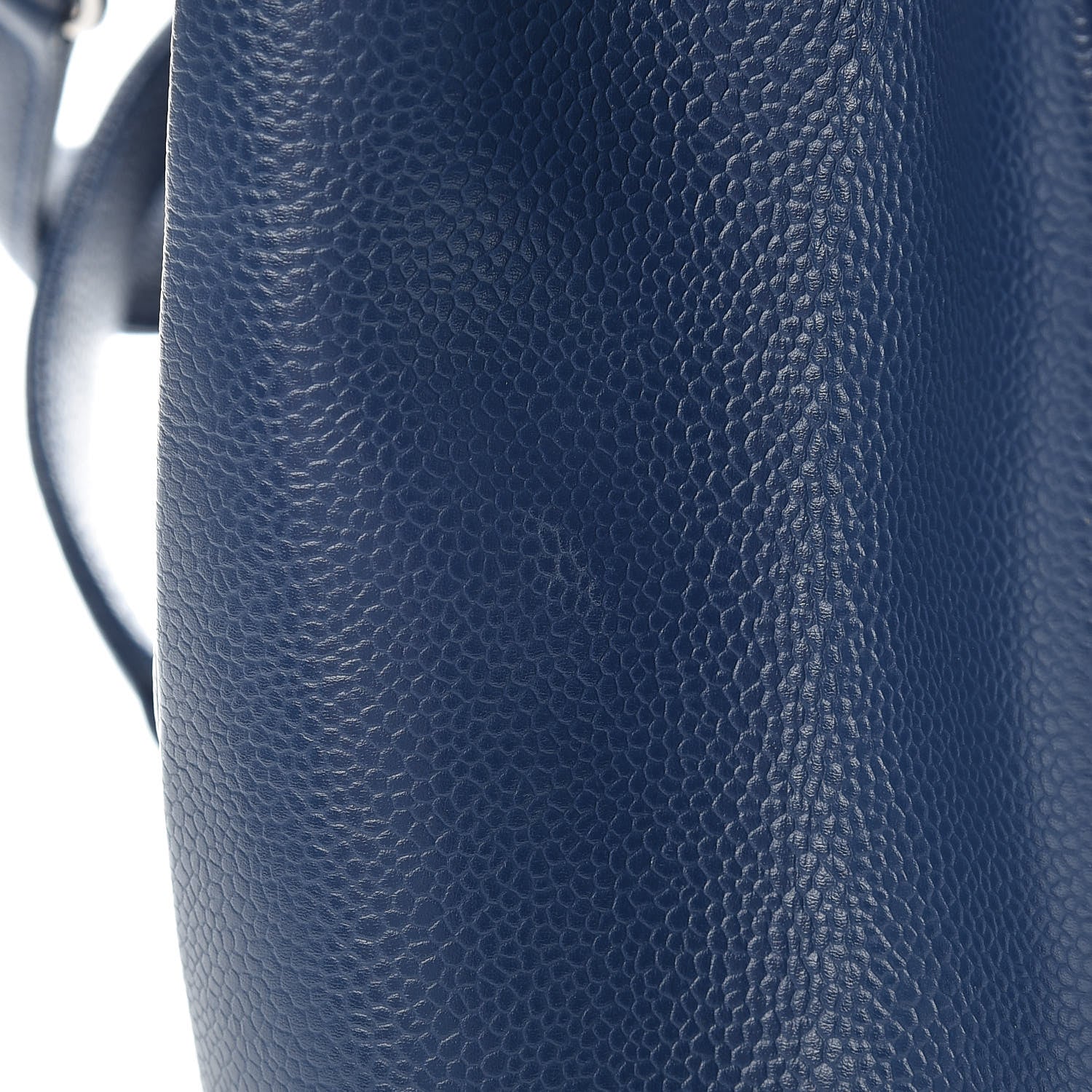 Chanel Caviar Quilted Grand Shopping Tote GST Dark Navy Blue 17 of 17