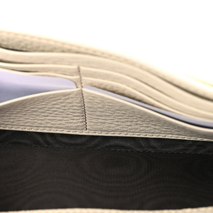 Gucci Pebbled Calfskin Large Soho Continental Wallet Off White 5 of 8