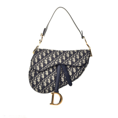 Christian Dior Oblique Saddle Bag Blue 1 of 9