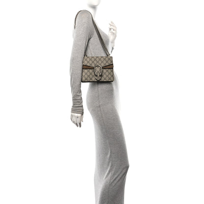 Gucci GG Supreme Monogram Mini Dionysus Shoulder Bag Taupe 2 of 11